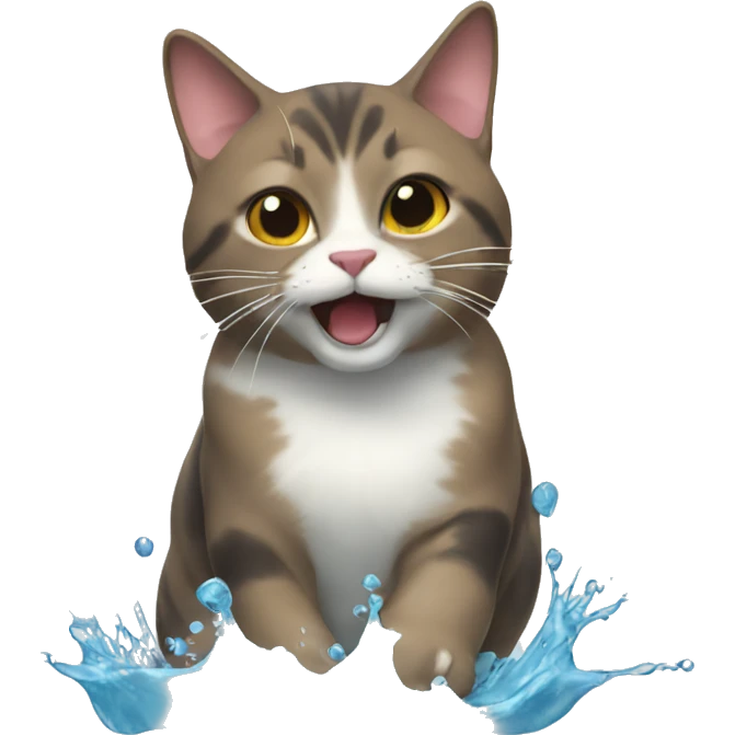 cat splash emoji