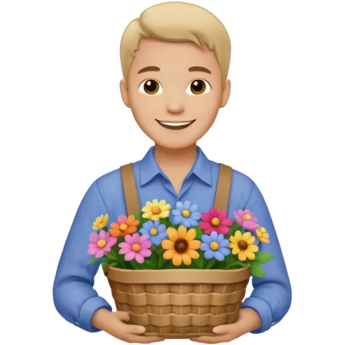 Cottagecore style man emoji