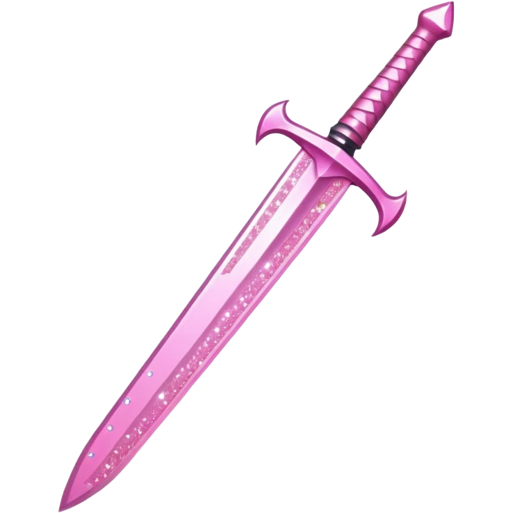 Glitter Sword Pink emoji