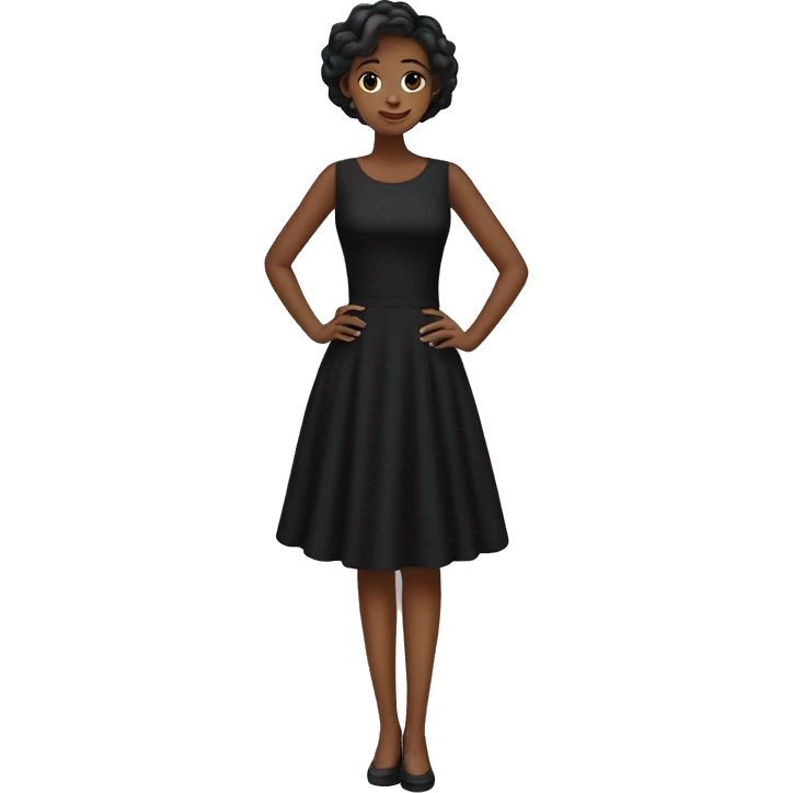 black dress emoji