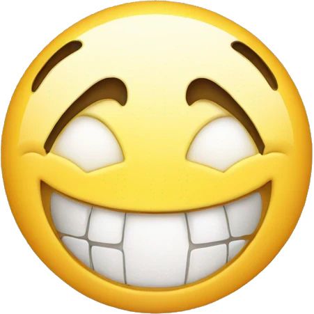 smiley face with pointed teeth emoji emoji
