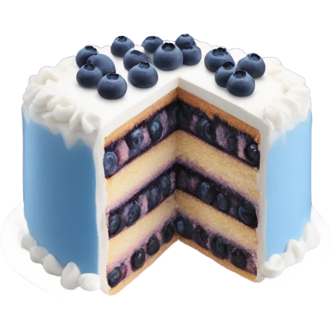 Pretty coquette two stories Blueberry cake emoji
