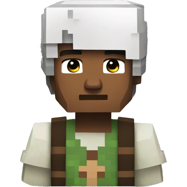 Christian Minecraft villager emoji