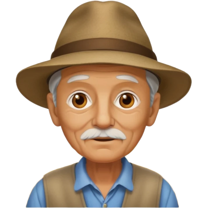 abuelo de pueblo rural emoji