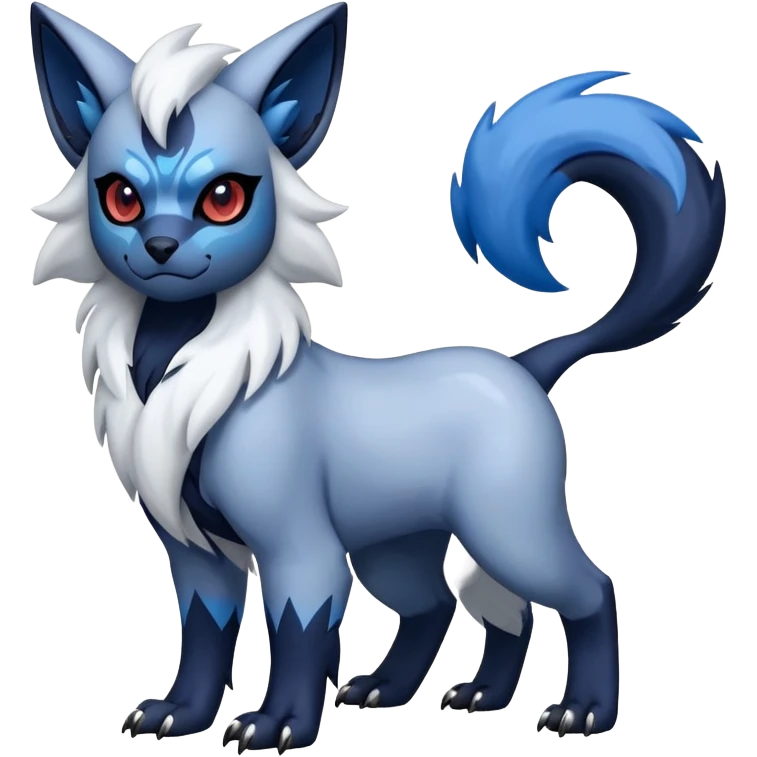 Absol-Zorua-Fakémon-hybrid-creature (full body)  emoji