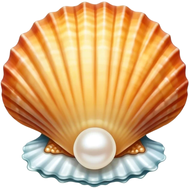 Sea shell with pearl emoji