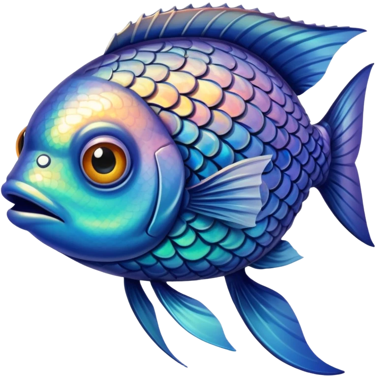 Fish with suspicious eyes  emoji