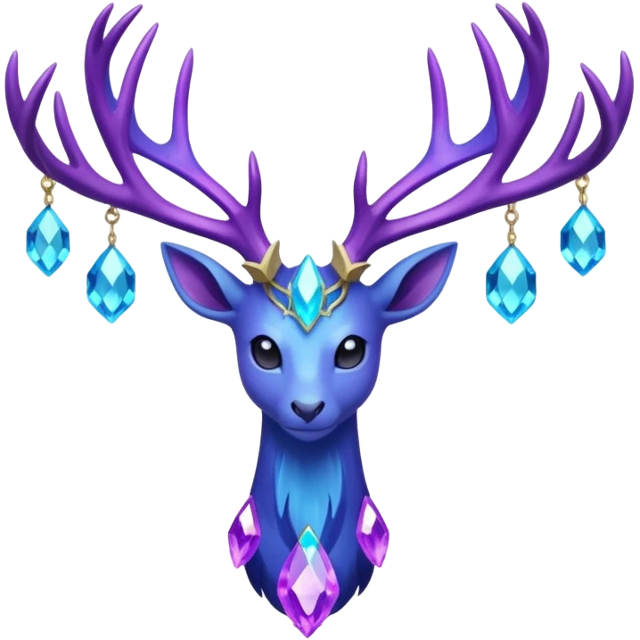 Pokemon legendary cian and purple crystal xerneas emoji