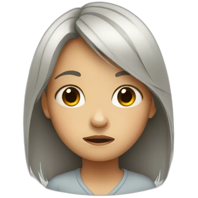 crying girl emoji