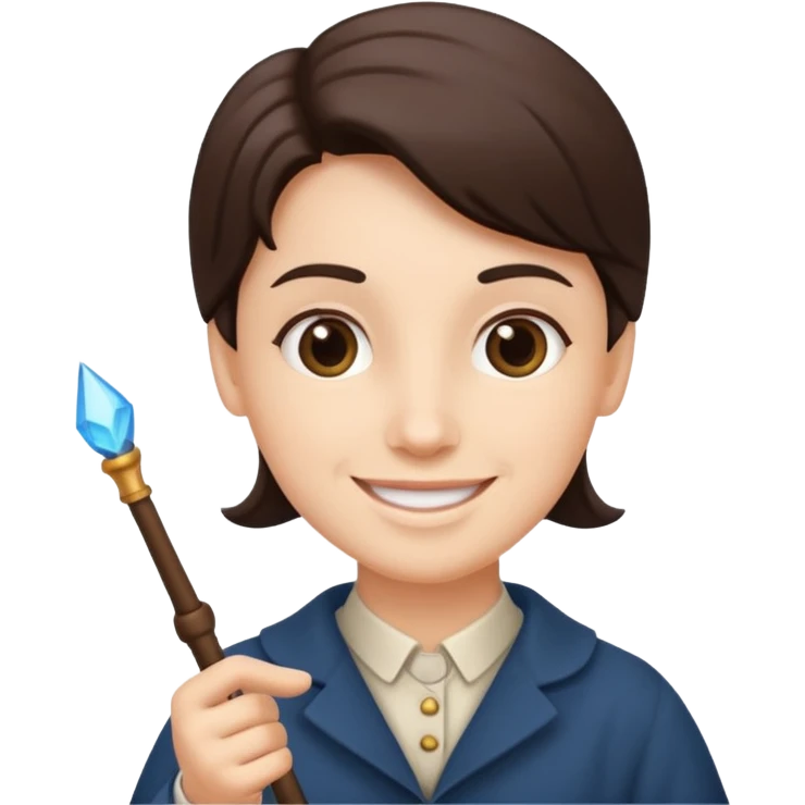 Docent with pointing wand,Museum Staff emoji
