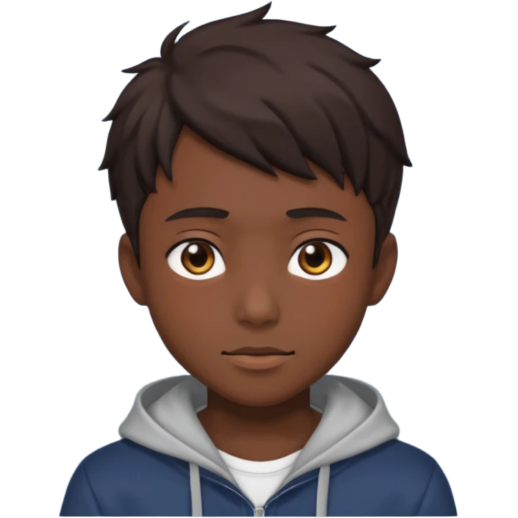 Anime boy dark emoji