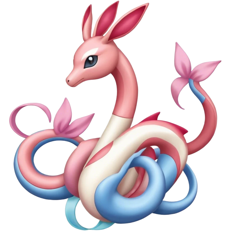 Milotic-Sylveon-Dragonair-Pokémon full body emoji