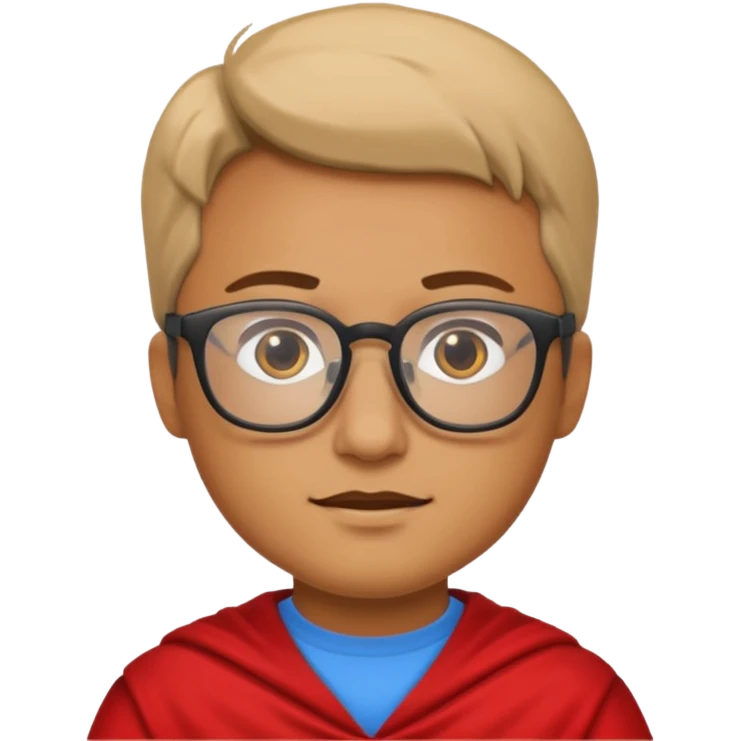Glasses-Wearing Heroe emoji