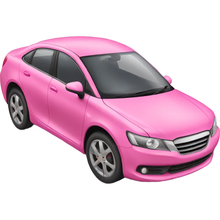 pink car emoji