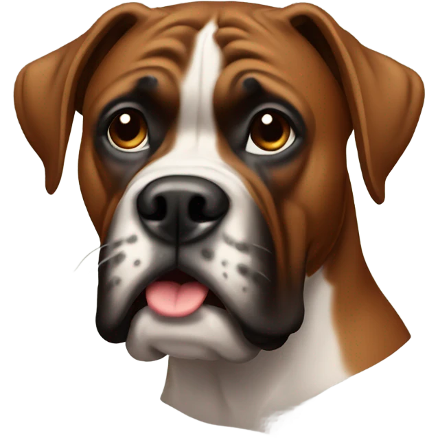old brown boxer emoji