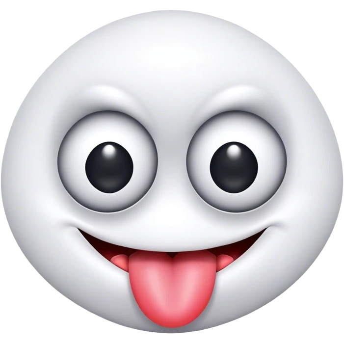 googly eyes with a freak tongue emoji