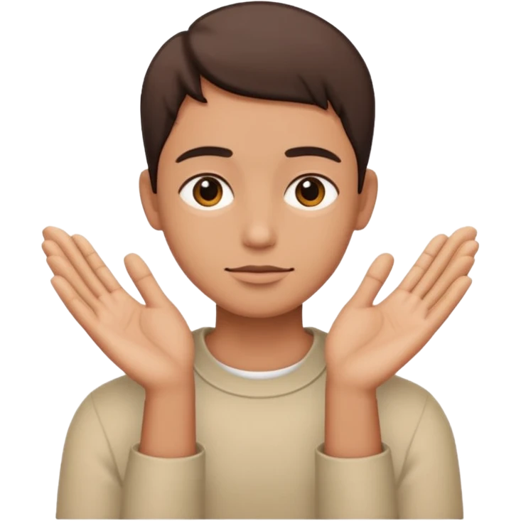 silence in the palms  emoji