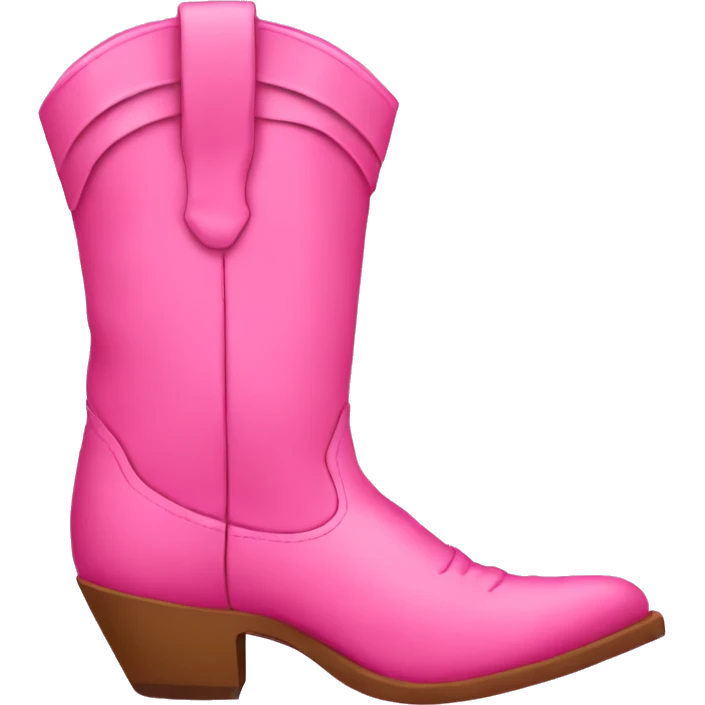 Pink cowgirl boots emoji