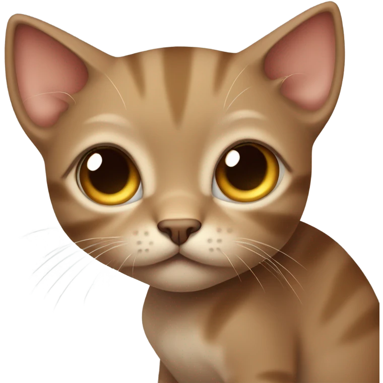 brown sad kitten emoji