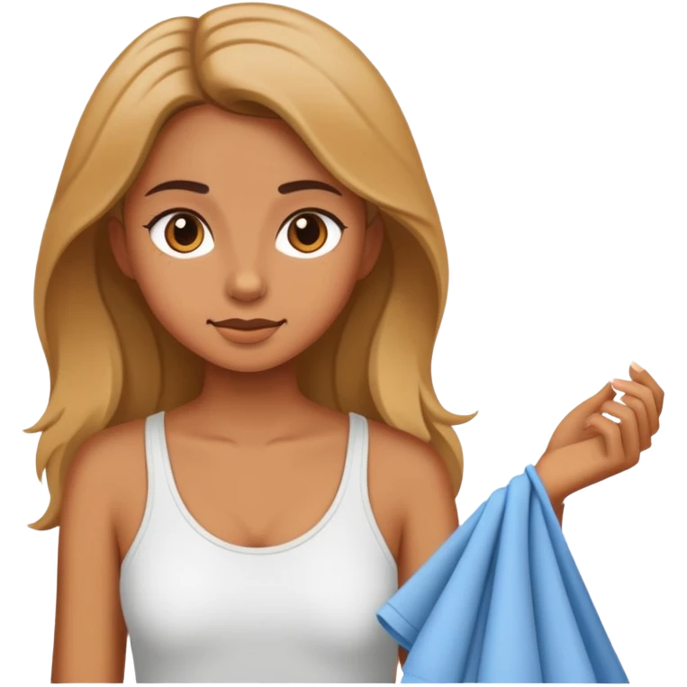 Chica vistiendose
 emoji
