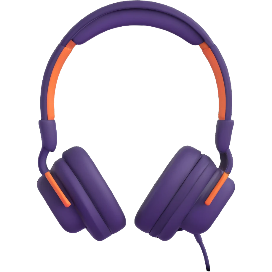 sound wave being enjoying music with headphones emoji
