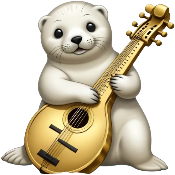 Make a coin engraved harp seal  whole body and coin price goes up emoji
