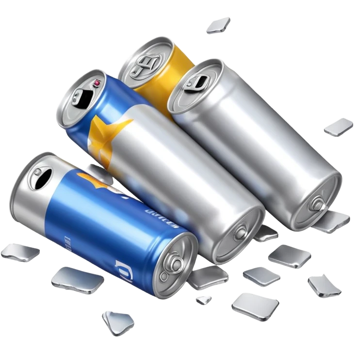 lot of empty Energy Drink Cans emoji