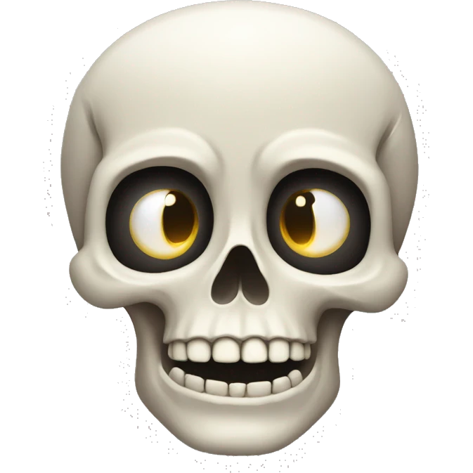 funny simple scull emoji