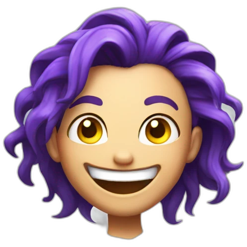 Crazy smile jinx emoji