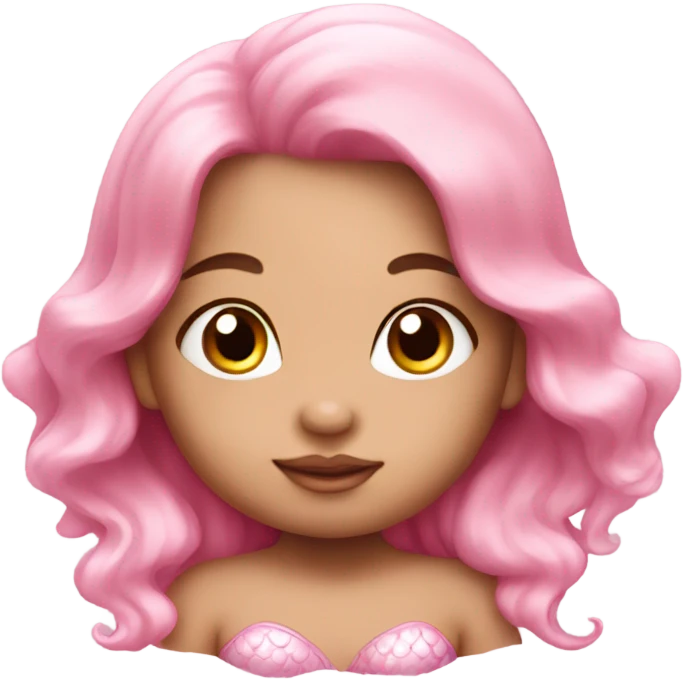 Baby pink mermaid emoji