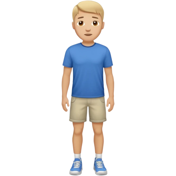 A white man whole body  emoji