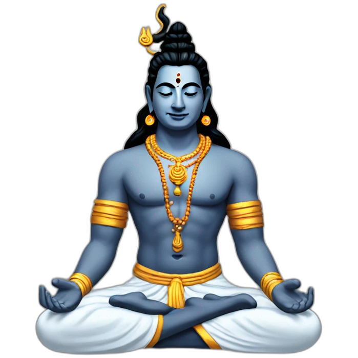 Lord-shiva-meditating emoji