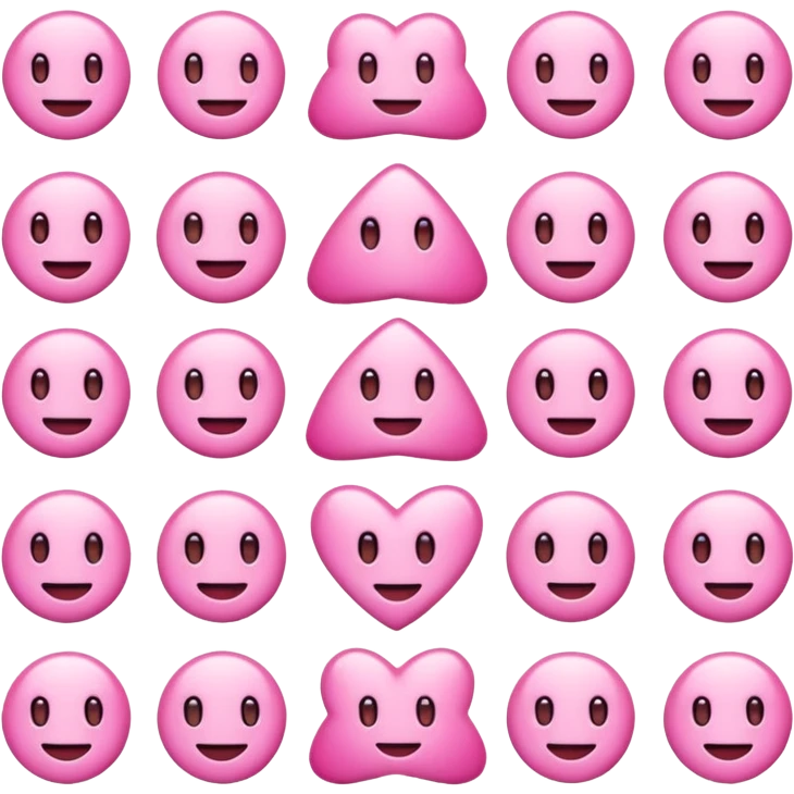 Pink emojis emoji
