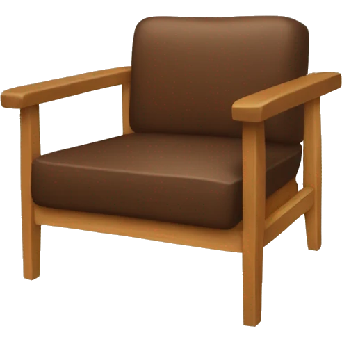 Fauteuil marron emoji