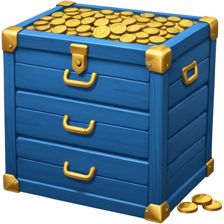 chest of blue coins emoji