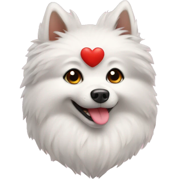 spitz with heart emoji