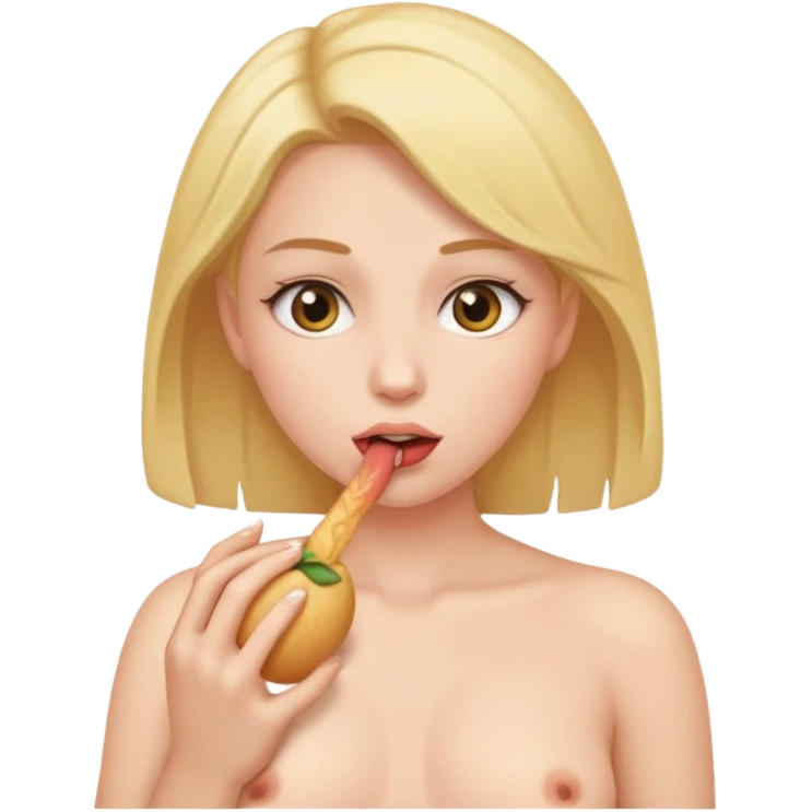 sucking bare breasts emoji