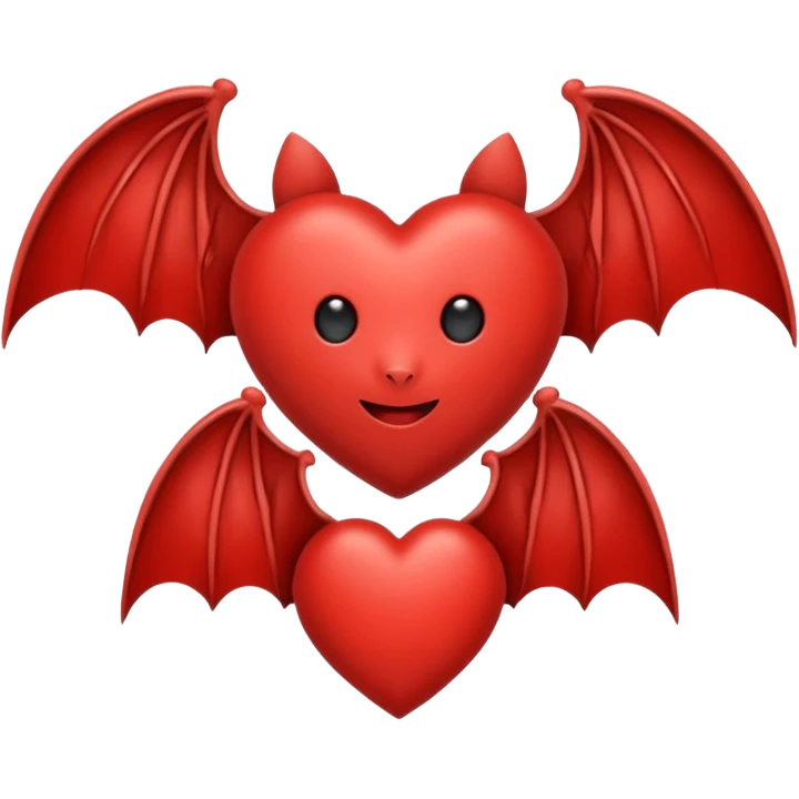 heart with bat wings emoji