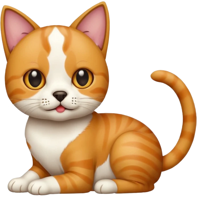 cat mix with dog emoji