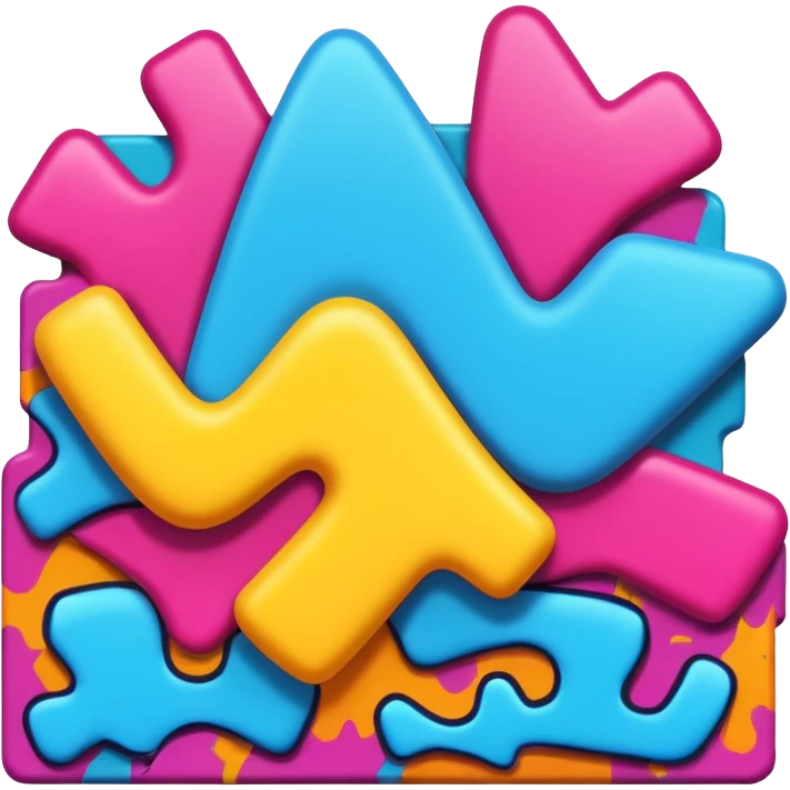 Graffiti painting top wall emoji