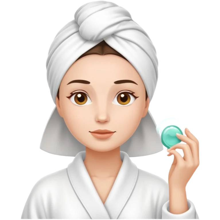 Spa day facial white m  emoji