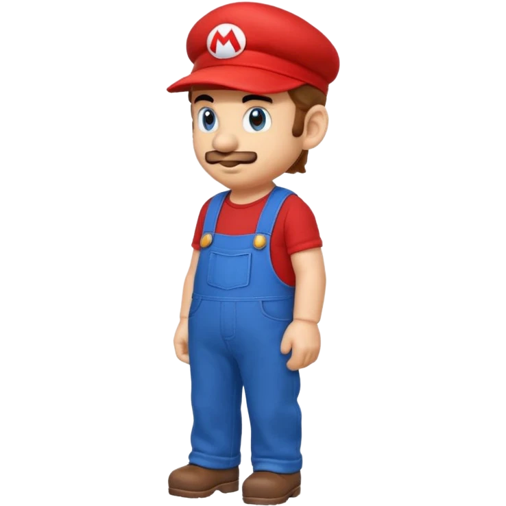 Mario de profil en 2D emoji