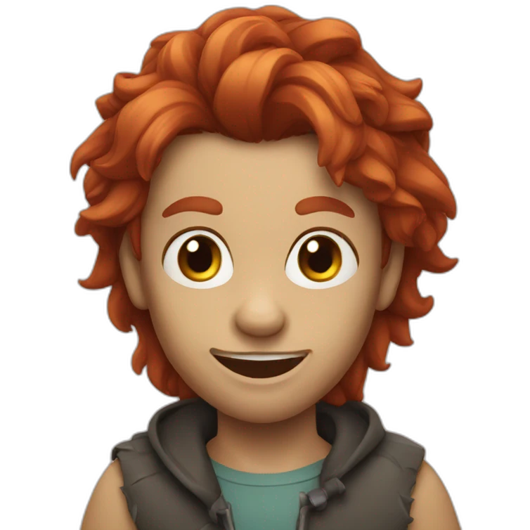 redhead werewolf emoji