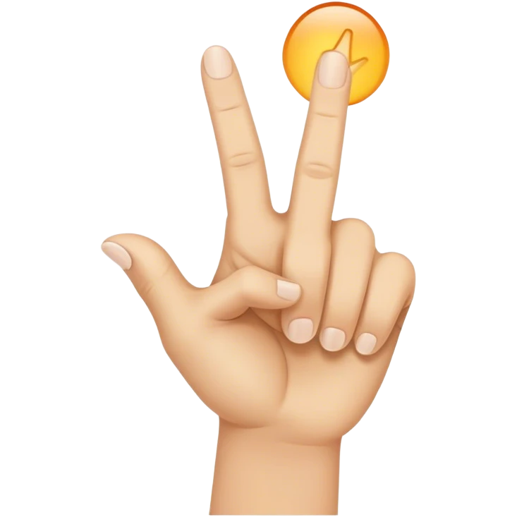 Un doigt qui pointe une direction  emoji