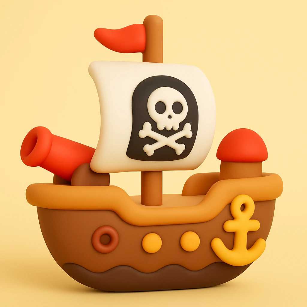 pirate ship emoji