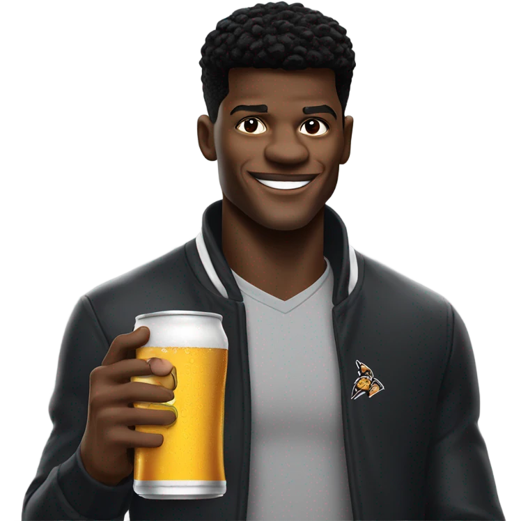 Lamar Jackson drinking a corona  emoji