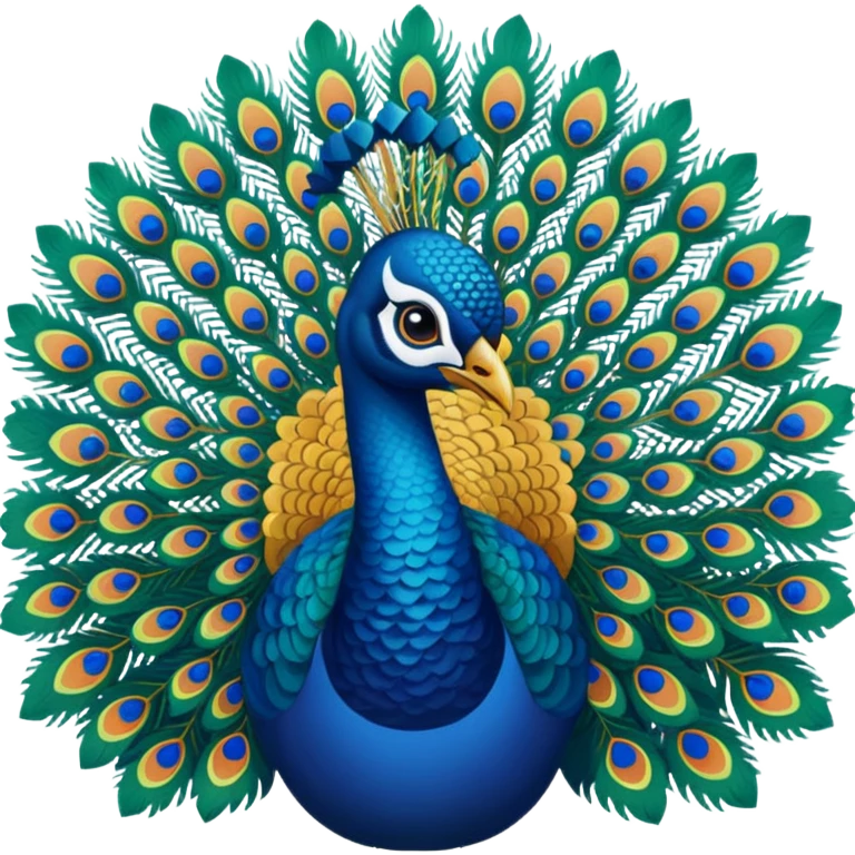 peacock print emoji