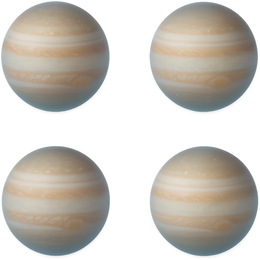 Jupiter with glowing effect emoji