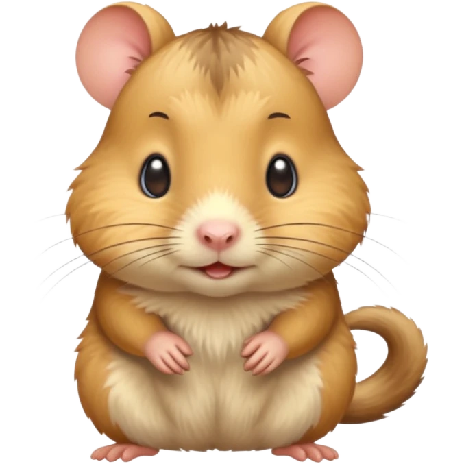 Gerbil with brown and blonde fur  emoji