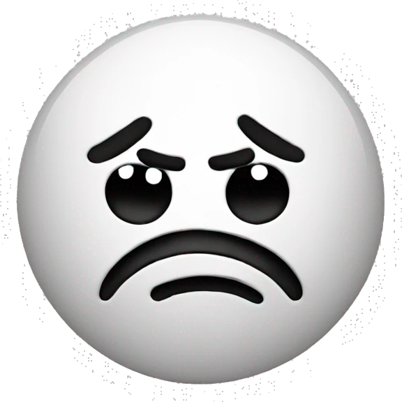 sad emoji but angry emoji